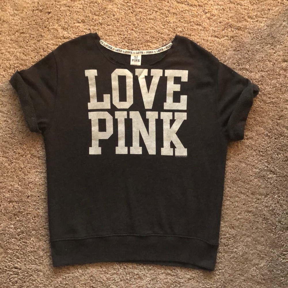 VS PINK short sleeve sweatshirt